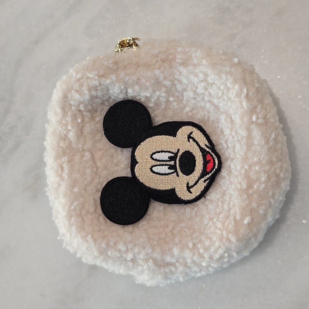 Stoney Clover Cozy Mini Pouch With Mickey And Minnie Bow Patches